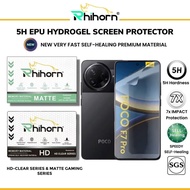 Rhihorn Self-Healing Screen Protector for Poco F7 Pro | F7 Ultra | F6 Pro | F5 Pro | F4 GT | F3 GT H