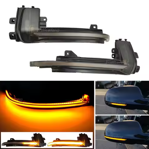 2x Dynamic Indicator Blinker Side Mirror Turn Signal Light For Audi A4 A5 B8 B8.5 A3 8P Q3 A6 C6 4F 
