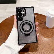 Luxury Case Ring Stand For Samsung S24Fe S23Fe S22Ultra S23Ultra S24Ultra S25Ultra A06 A16 A26 A36 A