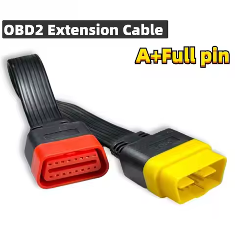 Female Connector OBD2 Extension Connector Extension Cable Pin Connector OBD II Extension Cable Black