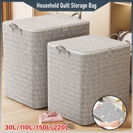 Household Quilt Storage Bag Portable Non-woven Zipper Blanket Storage Comforter Toto Duvet Large Sto