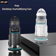 Itop Itop Desktop Humidification Fan USB Fan Rocket Shape Lighting Trendy Play Decoration Humidifica