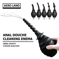 380ml Anti Flowback Silicone Enema Anus Douche Pussy Deep Cleaning Wash Enema Feminine Hygiene