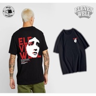 Eleven Well Face Distro T-Shirt Short Sleeve Adult Cotton Combed 24s Material Unisex Streetwear T-Sh