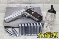 2館 鋼製 INOKATSU COLT M1911 手槍 CO2槍 銀 優惠組C 井勝 1911 柯特 MEU 45手槍