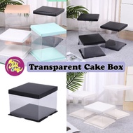 Transparent Cake Box 4/6/8 Inch Extra Thick Cake Box Heighten Birthday Cake Box Gift Box Transparent