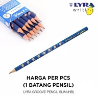 Lyra Groove Slim Graphite Pencil HB / Lyra Groove HB Wooden Pencil / Children's Pencil