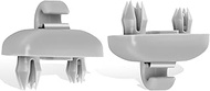 EVRBUL 2 x grey sun visor holder, sun visor clip hook for the inner sun visors, compatible with A1 A