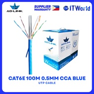 AD-Link UTP Cable CAT6E 100m 0.5mm CCA Blue AD-IN601-C100 itw