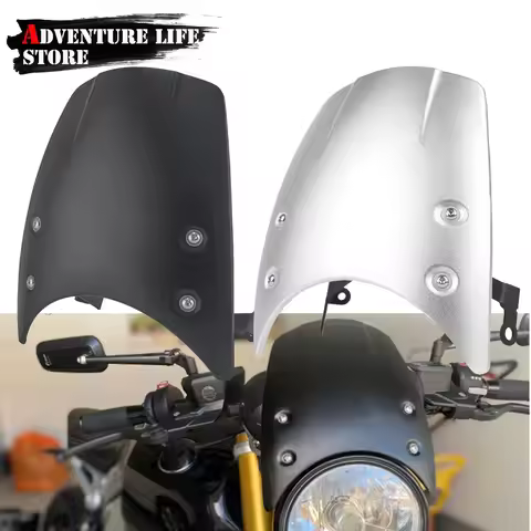 For BMW R NINE T RNINET R9T Scrambler 9 T 2017-2024 Motorcycle Aluminum Windscreen Windshield Wind S