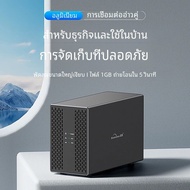 Blueendless Dual Bay Shell การกระจายความร้อน 3.5 USB 3.0 ภายนอกประเภท C Dual Hard Drive Enclosure กล