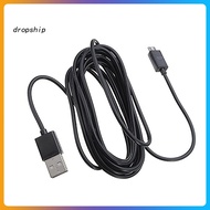 DRO_ 3m Micro USB Charging Cable Wire Cord for Sony Playstation 4 PS4 Controller
