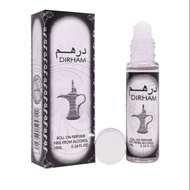 Dirham Silver perfume (Oud) 10ML For Men, Oil Roll