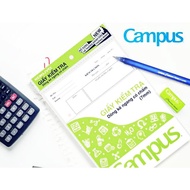 Campus horizontally lined test paper with dots