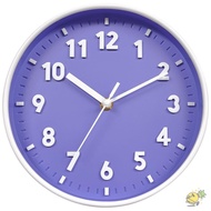 WXDX.TH  Number Wall Clock, Battery Operated Non-Ticking Silent Clocks, Cute 8 Inch Wall Mounted Col