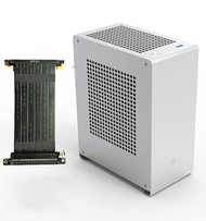 A1P Mini-ITX Case, Micro ITX PC Case, Mini Computer Case in Silver Color, Full Aluminum Small Gaming