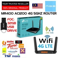 FOC:32GB USB.TPLINK MR400 AC1200 4G LTE Dual Band 5Ghz WiFi Modem Router DiGi Umobile Maxis Celcom R