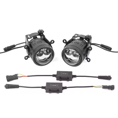 Car Fog Lamp 12V 3Inch bi led projector With Fan 110W Bi Led lens High/ low beam For Toyota Nissan B