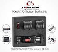 (ผ่อนได้) กะโหลกจักรยาน TOKEN NINJA TF24 พร้อมเครื่องมือใส่ (BB86/BB30/ PF30) ใส่จานแกน 24mm.