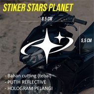 Embossed cutting planet stars stickers