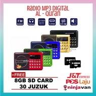 Radio MP3 Digital Al - Quran 30 Juzuk Berserta Terjemahan dan 8GB SD Card