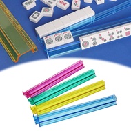 Mahjong Tile Holder Mahjong Racks Set Mini Clear Acrylic Mahjong Pushers Set for American Majiang Ga