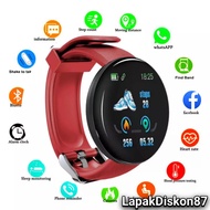 JAM TANGAN PINTAR HP ANDROID SMARTWATCH D18 ANAK DEWASA PRIA WANITA NOTIF WHATSAPP WA SMS FACEBOOK P