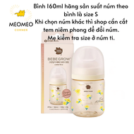 Bình sữa Green Finger Bebegrow PPSU Hàn Quốc size 160ml / 280ml núm ti mềm 2 van khí chính hãng Gree