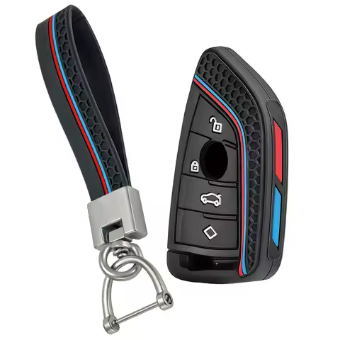 Silicone Car Key Case Cover For BMW X1 X3 X5 X6 X7 1 3 5 6 7 Series G20 G30 G11 F15 F16 G01 G02 F48 
