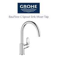 GROHE BauFlow C-Spout Sink Mixer Tap (Latest Model)