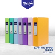 Bambi A5 3 BinderRing 25 mm BackRing Type D All Color Code 2231 Original