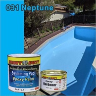031 NEPTUNE ( 1L OR 5L ) Swimming Pool Epoxy Paint, Cat Kolam High Performance Waterproofing HEAVY D