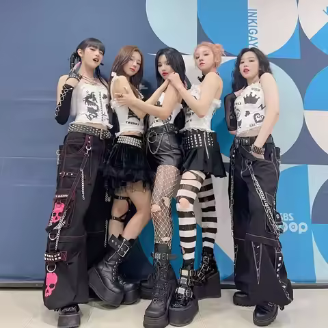 Tomboy K-pop Stage Outfit Women Y2k Clothes Vest Festival Clothing Rave Concert Outfits Dancer Outfi