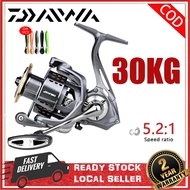 DAIWA Reel Spinning Reel Mesin Pancing Fishing Reel Max Drag 30kg Power Mesin Mancing All Metal Doub
