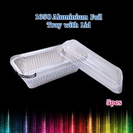 1650 Aluminium Foil Tray With Lid [5 Sets] / Aluminium Foil Container / Aluminium Bake Tray same as 