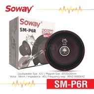 Soway SM-P6R ลำโพง เสียงกลาง 6.5 นิ้ว เเม่เหล็ก Ø110x15mm Voice : 38.5mm 4Ω ลำโพงติดรถยนต์ เครื่องเสียงติดรถยนต์ จำนวน 1ดอก