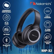 【全新行貨 門市現貨】Nakamichi NHP-X2 頭戴式藍牙耳機，配備FM收音機、卡槽以及Aux-in