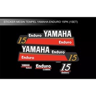 MESIN HP YAMAHA ENDURO 15 PK ENGINE STICKER ENGINE COVERhp