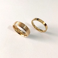 1Set(2pcs) Fashionable Simple Charm Stainless Steel Ring For Men, Woman,Couples, Daily Wear And Part