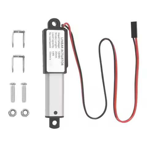 Y22A-Electric Mini Linear Actuator Stroke, 64N/14.4Lb, Speed 0.6Inch/S Mini Waterproof Motion Actuat