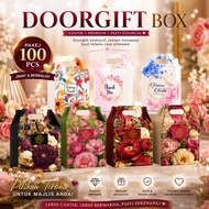 100pcs PROMOSI Doorgift Box | Wedding Box | Goodies Box | Kotak Kahwin | Gift Box | Kotak Bahulu Flo