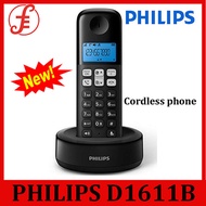 Philips D1611B/90 Cordless Phone | Handset speakerphone With Essential functions