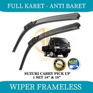 Wiper Frameless Mobil Suzuki Carry Pick Up/Carry Futura Wiper Karet Anti Baret 1 Set Kanan Kiri