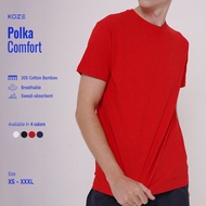 MERAH KOZE - Red T-shirt - Red Polka Dot T-shirt