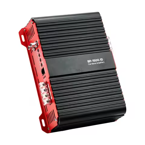 SucceBuy Monoblock Car Amplifier Stable 1Channel Class D Car Audio Amplifier with Remote Subwoofer L