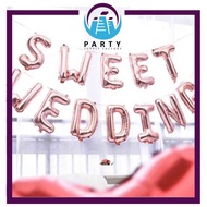 Foil Balloon Happy Wedding / Sweet Wedding 17inch Balloon Set