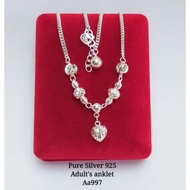 Pure Silver 925 New Arrival Adult's Anklet Aa997 R.Kaki dewasa 银脚链