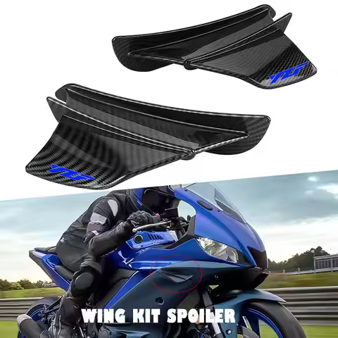 For YAMAHA YZF R1 R3 R6 R7 R15 R25 R125 R1M YZFR1 YZFR3 YZFR6 YZFR7 Motorcycle Spoiler Wing Aerodyna