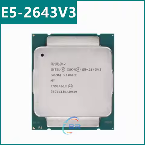 Xeon E5 2643 V3 E5-2643 V3 3.4 GHz Six-Core Twelve-Thread CPU 20M E5-2643V3 135W LGA 2011-3 E5 2643V