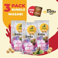 [3 Packs] Eureka Popcorn 140g Pack FREE 1x Caramel Baby Can 35g